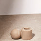 Candle Holder With Round Handle Taupe