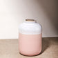 Pink Tri-Tone Ceramic Vase