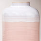 Pink Tri-Tone Ceramic Vase