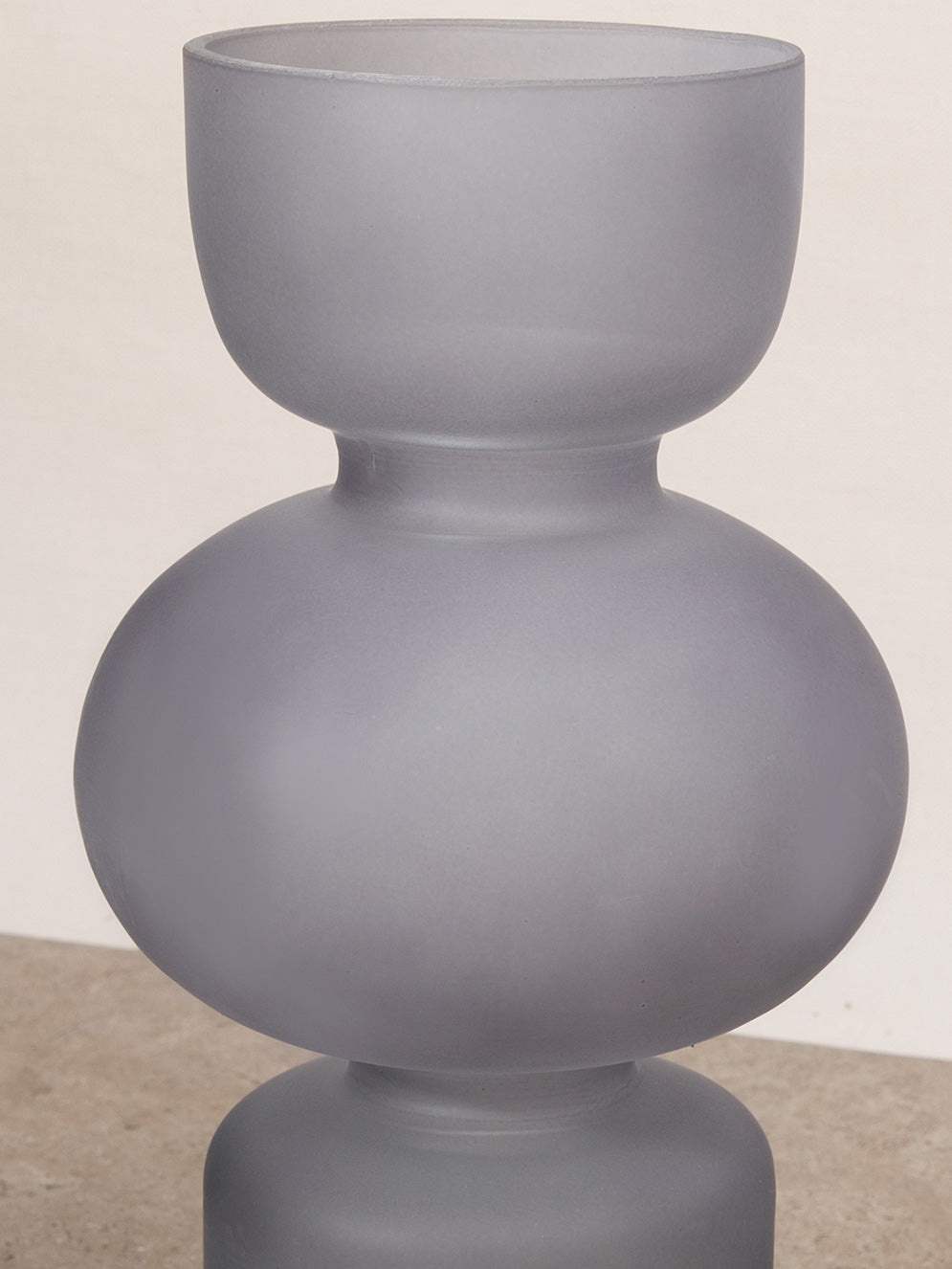 Frosted Black Bubble Vase