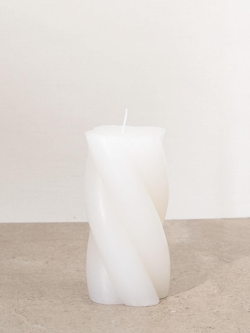 White Twisted Candle