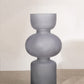 Frosted Black Bubble Vase